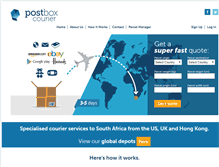 Tablet Screenshot of postbox-courier.com